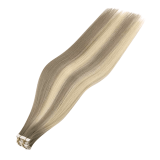 virgin-hair-women seamless tape in hair extensions