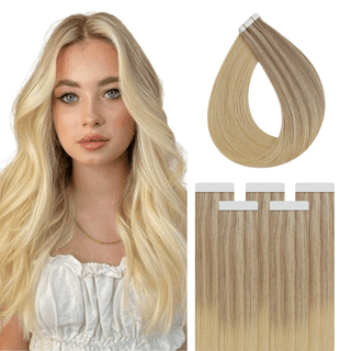 Luxurious Length and Volume: Achieve flawless length and volume with our premium Virgin Tape Hair Extensions, designed for a natural and seamless blend.