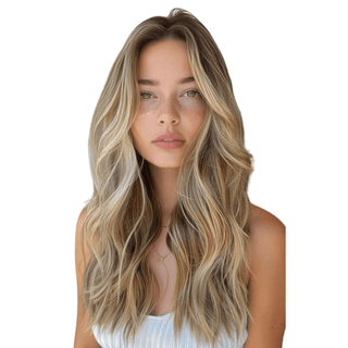 Fullshine Hair Extensions crafted from 100% human hair, featuring a luxurious virgin hair topper designed to enhance your hairstyle with natural volume and seamless integration.