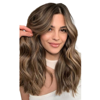 [Pre Order] Full Shine Virgin Hair Invisible Fill In Clip in Human Hair Extensions Highlight Brown (#4/27/4)-Invisible Fill In Clip in Hair Extensions-Full Shine