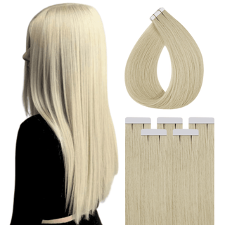 Luxurious Length and Volume: Achieve flawless length and volume with our premium Virgin Tape Hair Extensions, designed for a natural and seamless blend.