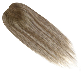 Fullshine Hair Topper tailored for women with thin hair, utilizing a mono base for a realistic scalp appearance and added confidence.