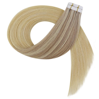 Silky Smooth Texture: Experience the silky smooth texture of our Virgin Tape Hair Extensions, perfect for creating stunning, natural-looking hairstyles.