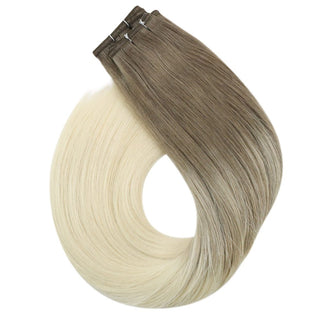 weft blonde hair extensions