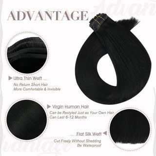 flat track weft hair extensions