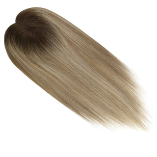 Fullshine Hair Topper tailored for women with thin hair, utilizing a mono base for a realistic scalp appearance and added confidence.