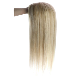 Large Base Hair Topper measuring 6x7 inches, featuring a mono base for durability and longevity, ensuring a secure and comfortable fit over time.