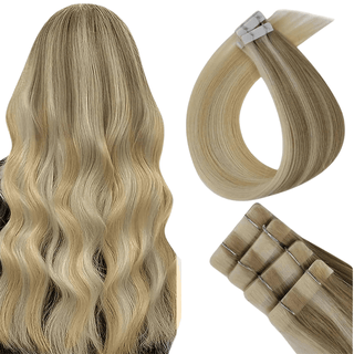 Full Shine Virgin Human Hair Seamless Invisible Injection Tape in Extensions Dark Brown (#4)-Seamless Injection Tape in extension-Full Shine