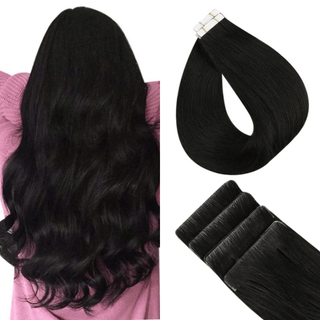 Full Shine Virgin Human Hair Seamless Invisible Injection Tape in Extensions Dark Brown (#4)-Seamless Injection Tape in extension-Full Shine