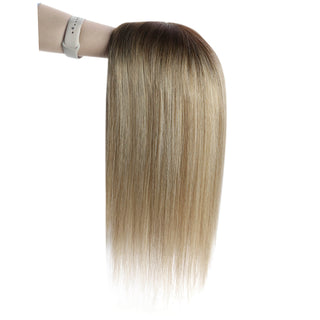 Virgin Hair Topper by Fullshine, known for high-quality extensions that seamlessly integrate with your natural hair, enhancing thickness and texture.