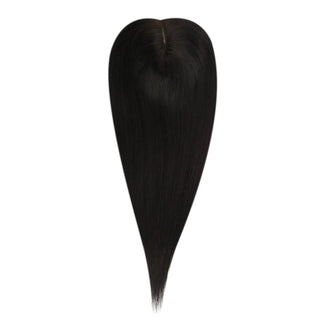 Virgin Human Hair Topper with a large base size of 6x7 inches, ensuring ample coverage and a comfortable fit for long-lasting wear.