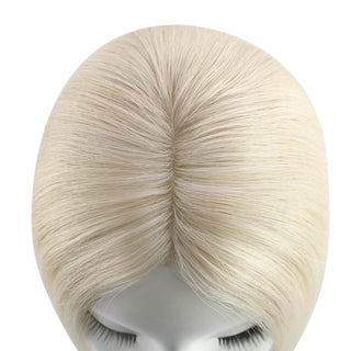 Fullshine Hair Topper tailored for women with thin hair, utilizing a mono base for a realistic scalp appearance and added confidence.