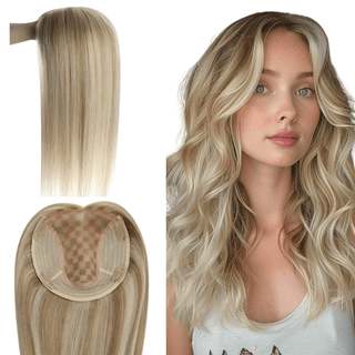 Fullshine Hair Extensions crafted from 100% human hair, featuring a luxurious virgin hair topper designed to enhance your hairstyle with natural volume and seamless integration.