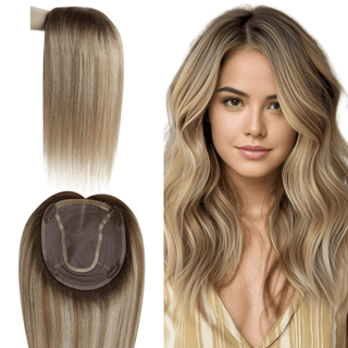 Fullshine Hair Extensions crafted from 100% human hair, featuring a luxurious virgin hair topper designed to enhance your hairstyle with natural volume and seamless integration.